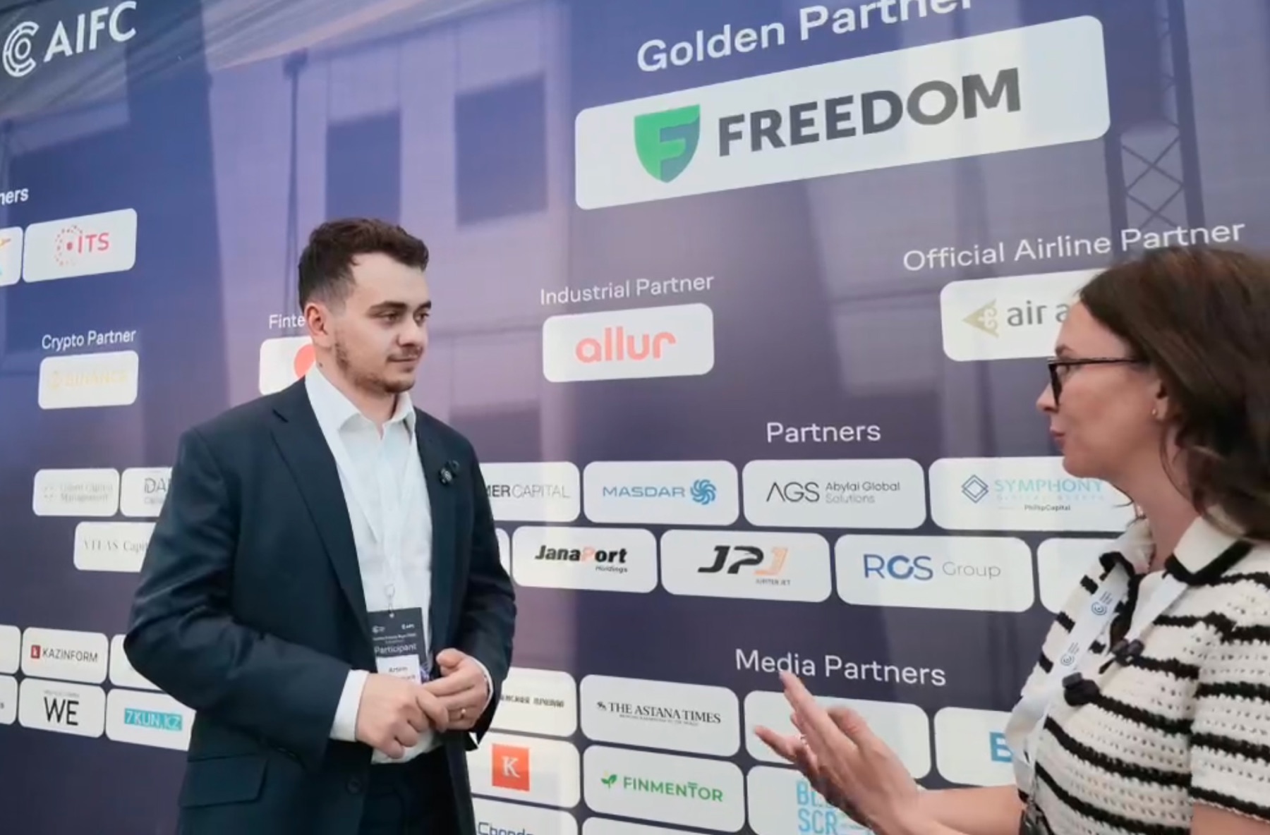 Artem Stopnevich, CEO, The Vault, in an interview at Astana Finance Days
