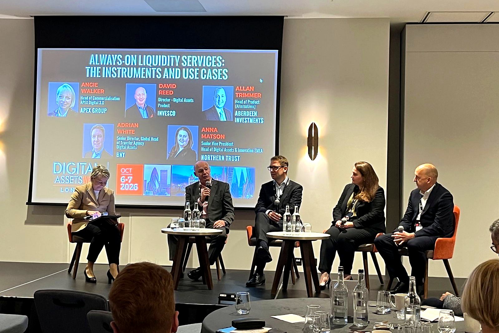Panel discussion on always-on liquidity services at Digital Assets Week London